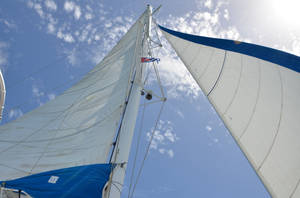 Sailing Under The Cuban Flag - A Vibrant Expression Of National Pride Wallpaper
