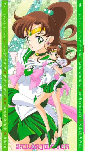 Sailor Jupiter Stands Ready To Defend Humanity From Evil. Wallpaper