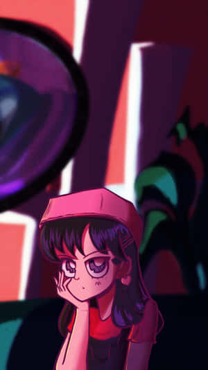 Sailor Mars Is Ready To Fight Against The Evil Forces. Wallpaper