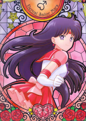 Sailor Mars Ready To Fight Crime Wallpaper