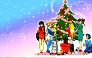 Sailor Moon Anime Christmas Wallpaper