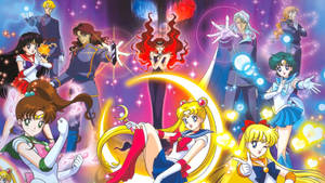 Sailor Moon Guardians And Villains Wallpaper
