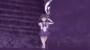 Sailor Saturn Reveals Her Cosmic Power Wallpaper