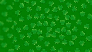 Saint Patrick’s Day Background With Clovers Wallpaper