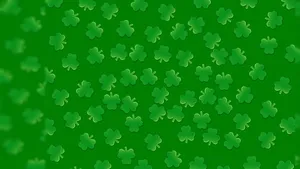 Saint Patrick’s Day Background With Clovers Wallpaper