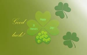 Saint Patrick’s Day With A Clover Design Wallpaper