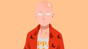 Saitama Slack Posture Wallpaper