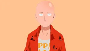 Saitama Slack Posture Wallpaper