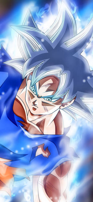 Saiyan Son Goku - Power Unleashed On Iphone Wallpaper