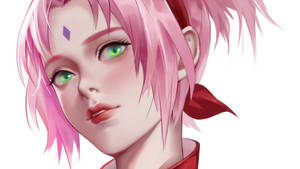 Sakura Haruno Digital Artwork Wallpaper