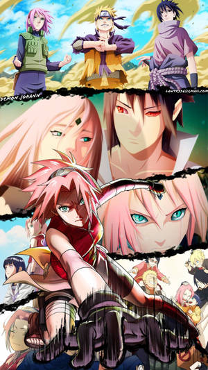 Sakura Haruno Picture Collage Wallpaper