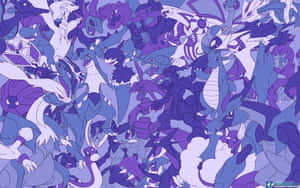Salamence Pokemon Purple Wallpaper