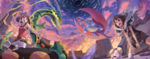 Salamence Rayquaza Pokemon Masters Wallpaper