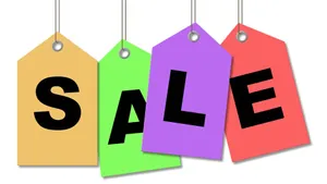 Sales Colorful Tags Wallpaper