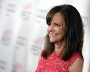 Sally Field With A Broad Smile Wallpaper