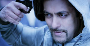 Salman Khan Hd Kick Pointing Gun To Temple Wallpaper