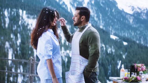 Salman Khan Tiger Zinda Hai Katrina Kaif Mountains Hd Wallpaper