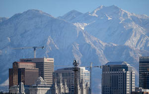 Salt Lake City Rocky Mountains Wallpaper