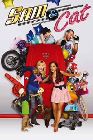 Sam And Cat With Other Characters Wallpaper