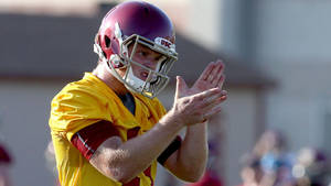 Sam Darnold Usc Player Clap Wallpaper