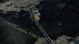 Sam On Ladder Bridge Death Stranding 4k Wallpaper