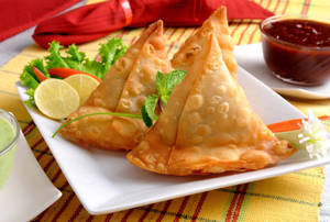 Samosa Dish Wallpaper