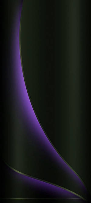 Samsung A51 Purple Aesthetic Wave On Black Wallpaper