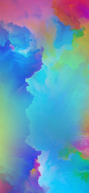 Samsung A71 Colorful Clouds Wallpaper
