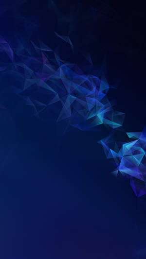 Samsung Galaxy Blue Cubism Art Wallpaper