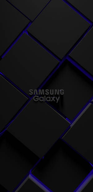Samsung Galaxy Cubes Purple Light Wallpaper