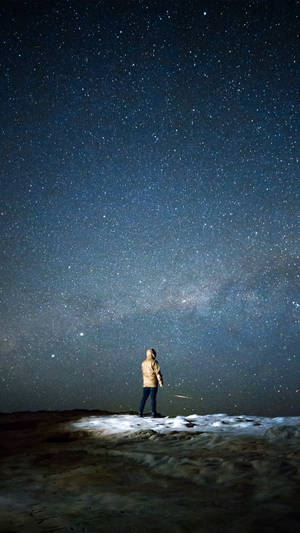 Samsung Galaxy Note 20 Ultra Starry Background Wallpaper