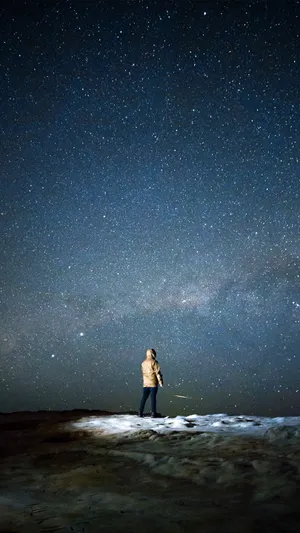Samsung Galaxy Note 20 Ultra Starry Background Wallpaper