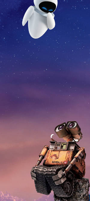 Samsung Galaxy S20 Wall E And Eve Wallpaper