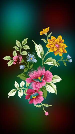 Samsung Galaxy S4 Wildflowers Wallpaper