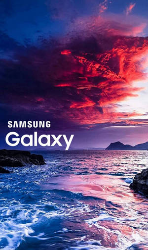 Samsung Galaxy Sunset Over Ocean Wallpaper