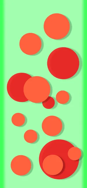 Samsung M21 Red Circles Wallpaper