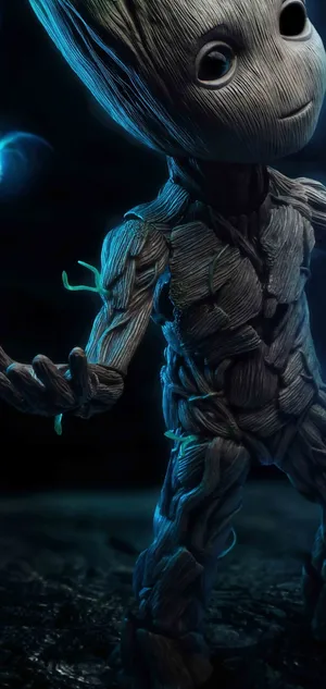 Samsung S10 Baby Groot Wallpaper