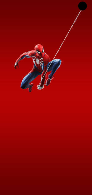 Samsung S10 Red Spiderman Cover Wallpaper