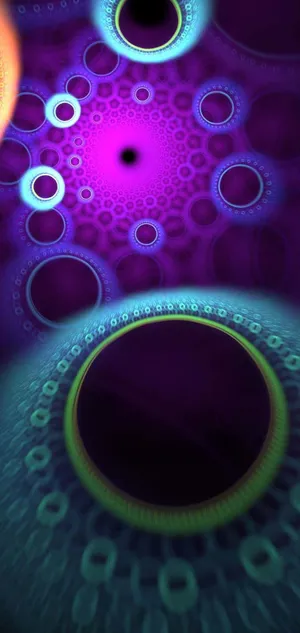 Samsung S20 Ultra Circles Blending Wallpaper
