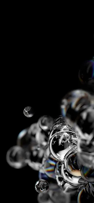 Samsung S20 Ultra Clear Bubbles Wallpaper
