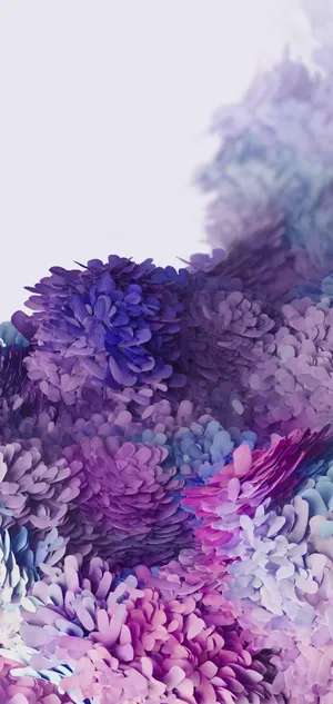Samsung S20 Ultra Lavender Circles Wallpaper