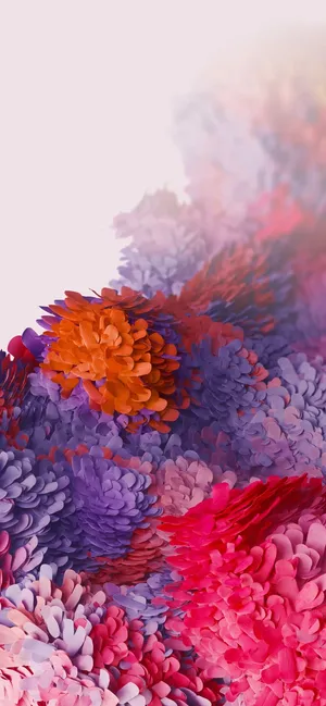 Samsung S20 Ultra Magenta And Purple Hues Wallpaper
