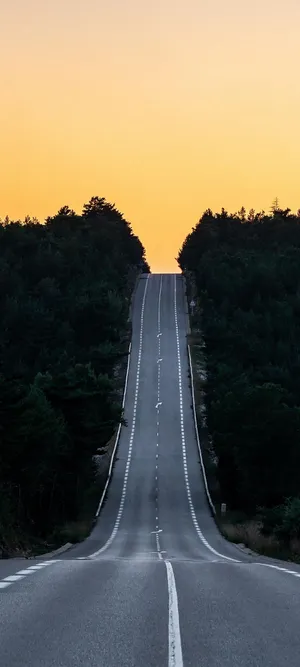 Samsung S21 Ultra Uphill Road Wallpaper