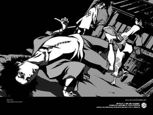 Samurai Champloo Mugen In Grayscale Wallpaper