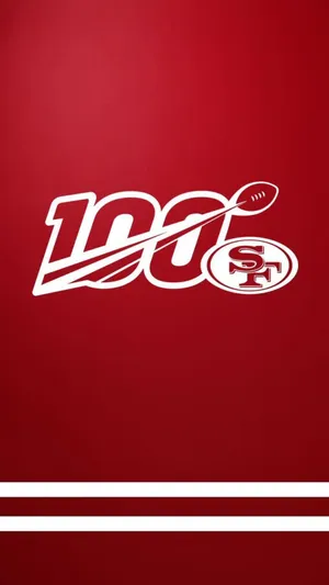 San Francisco 49ers Logo On A Red Background Wallpaper