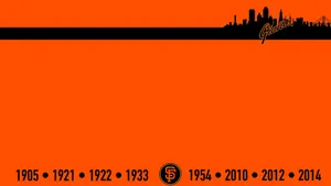 San Francisco Giants Championship Timeline Wallpaper