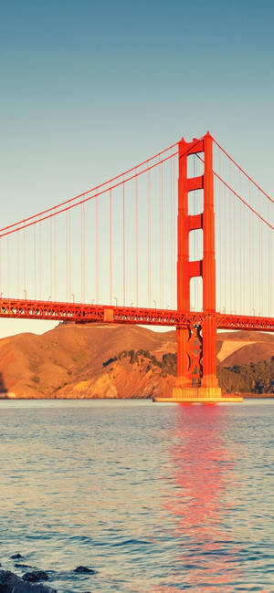 San Francisco Phone Classic Red Bridge Wallpaper