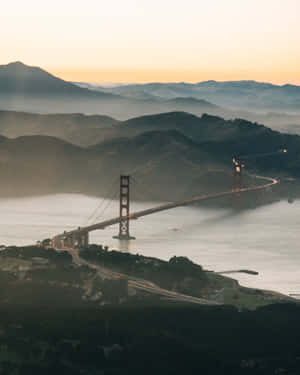 San Francisco Skyline Hiding In Fog Wallpaper