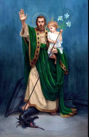 San Judas Tadeo With Child Wallpaper