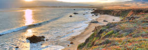 San Simeon Beach Sunset Wallpaper